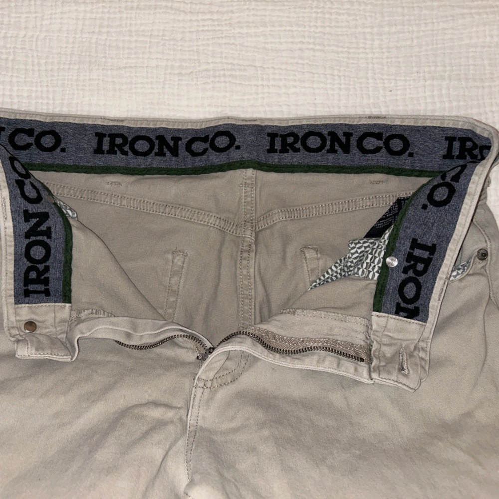 Iron Co. Men's Classic Stretch Comfort Pants, Flexible Straight Leg 34/32